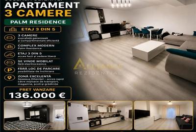Apartament cu 3 camere decomandat, mobilat în Central