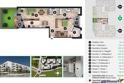 Apartament cu 3 camere în Central