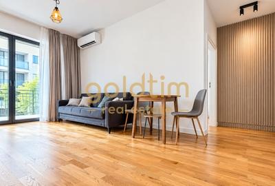 Apartament cu 2 camere semidecomandat, mobilat în Pipera