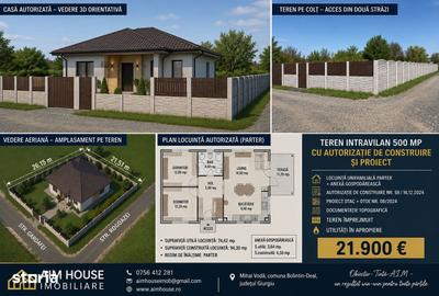 Teren de 500 mp, în Bolintin-Deal