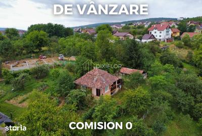 Casă cu 2 camere cu Teren 1380 Mp în Corunca