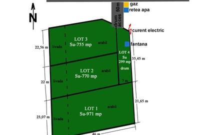 Teren Construcții intravilan de 1070 mp, în Bârnova - 1