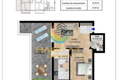 Apartament cu 2 camere decomandat în Theodor Pallady