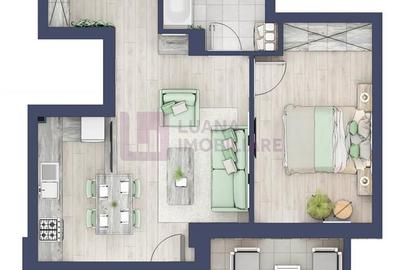 Apartament cu 2 camere decomandat în Turnișor - 3