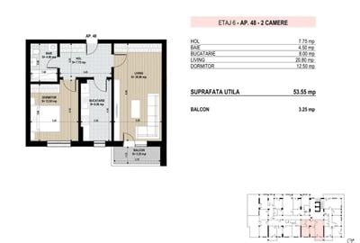 Apartament cu 3 camere decomandat în Brâncoveanu - 2