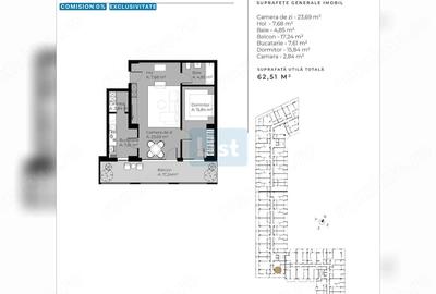 Apartament cu 2 camere semidecomandat în Sud