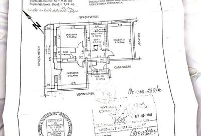 Apartament cu 3 camere decomandat în Dacia