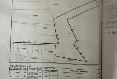 Teren de 2362 mp, în Valea Popii - 1