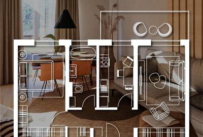 Apartament cu 2 camere decomandat în Plopi