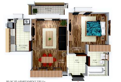 Apartament cu 2 camere semidecomandat, mobilat în Ștefăneștii de Jos - 16