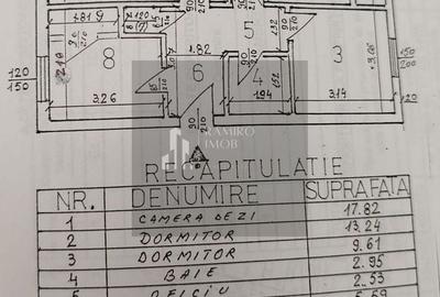 Apartament cu 3 camere decomandat în 1 Decembrie 1918