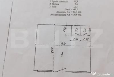 Spațiu comercial, de 60 mp, în Central - 1