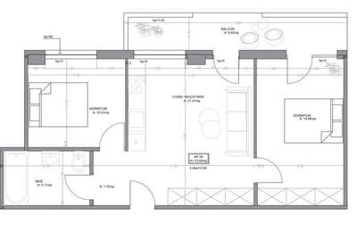 Apartament cu 3 camere în Mărăști