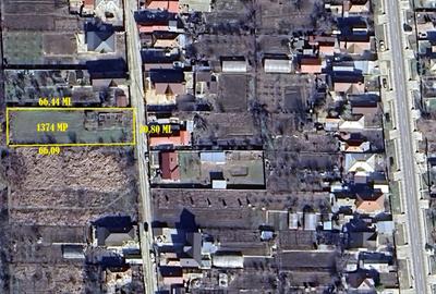 Teren de 1374 mp, în Curtișoara