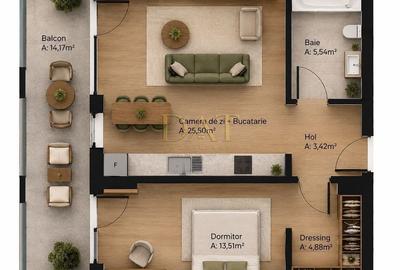 Apartament cu 2 camere în Central - 5