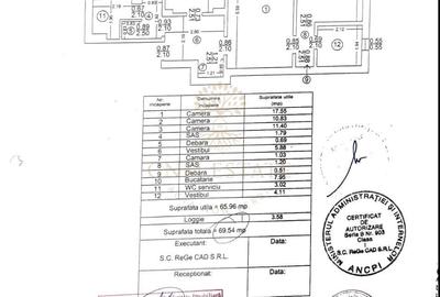 Apartament cu 3 camere semidecomandat în Titan