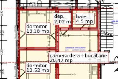 Apartament cu 3 camere semidecomandat în Central - 1