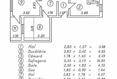 Apartament cu 4 camere decomandat în Ultracentral - 2