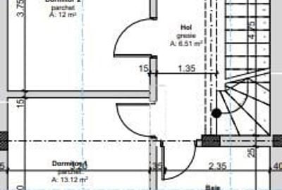 Duplex cu 4 camere cu Canalizare în Exterior Vest - 20