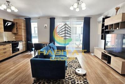 Apartament cu 2 camere nedecomandat, mobilat în Pipera