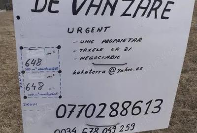 Teren de 1296 mp, în Vâlcele - 6