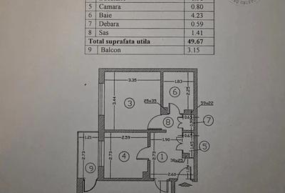 Apartament cu 2 camere decomandat în Băneasa - 9