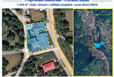 Spațiu industrial, 1350 mp în Chirlești