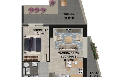 Apartament cu 2 camere decomandat în Pantelimon - 2