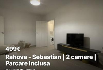 Apartament cu 2 camere semidecomandat, mobilat în Rahova