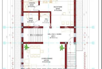 Casă individuală cu 4 camere cu Canalizare în Jucu de Sus - 3