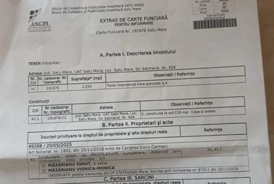 Casă cu 3 camere cu Teren 16 Mp în Central