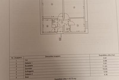 Apartament cu 2 camere decomandat, mobilat în Tomis I - 10
