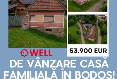 Casă cu 2 camere cu Teren 1048 Mp în Bodoș