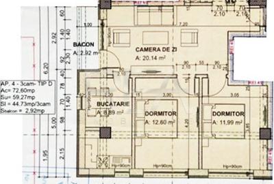 Apartament cu 3 camere în Giulești