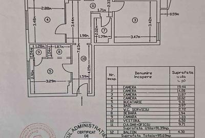 Apartament cu 4 camere decomandat în Decebal