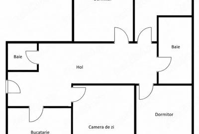 Apartament cu 4 camere decomandat în Central