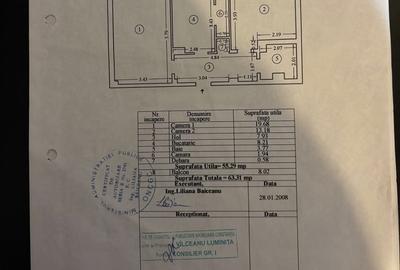 Apartament cu 2 camere decomandat în Coiciu