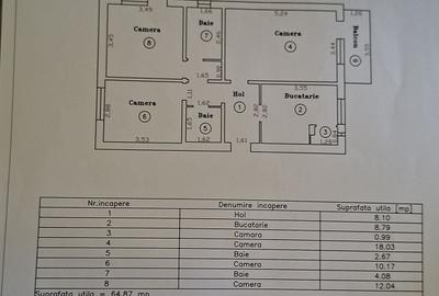 Apartament cu 3 camere decomandat în Aradului - 2