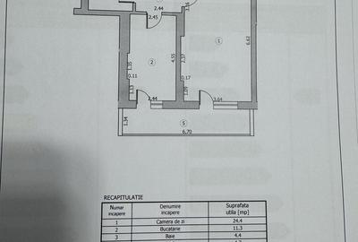Garsonieră decomandată în Cățelu - 1
