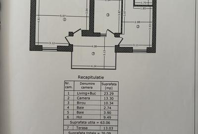 Apartament cu 3 camere în Central - 2