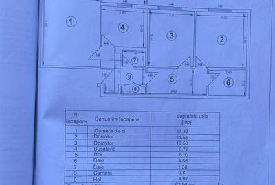 Apartament cu 3 camere decomandat în Steaua