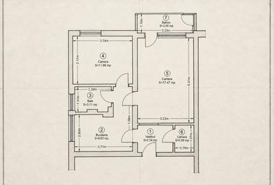 Apartament cu 2 camere decomandat în Central