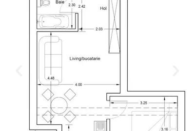 Apartament cu 2 camere decomandat în Nord - 3