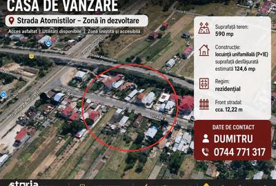 Casă cu 4 camere cu Teren 590 Mp în Central