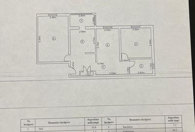 Apartament cu 3 camere în Central - 2