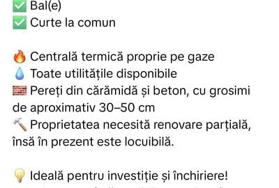 Casă cu 2 camere cu Teren 20 Mp în Gara de Nord