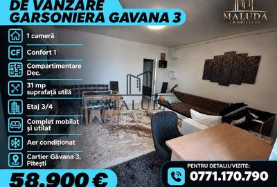 Garsonieră decomandată, mobilată în Găvana 3