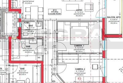 Apartament cu 3 camere decomandat în Central