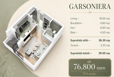 Garsonieră decomandată în Popești-Leordeni - 1