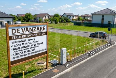Teren Construcții intravilan de 500 mp, în Utvin